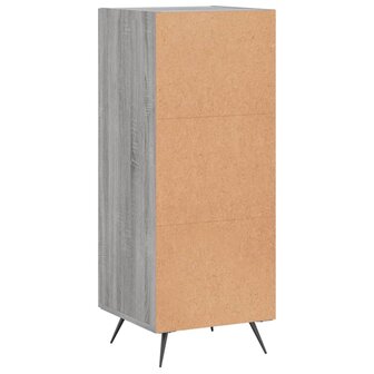 Dressoir 34,5x34x90 cm bewerkt hout grijs sonoma eikenkleurig 8