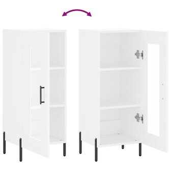 Dressoir 34,5x34x90 cm bewerkt hout wit 9
