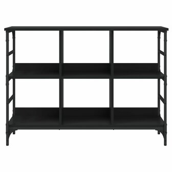 Dressoir 102x32x73,5 cm bewerkt hout zwart 4