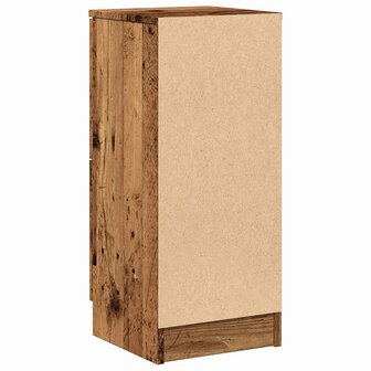 Dressoir 30x30x70 cm bewerkt hout oud houtkleurig 7