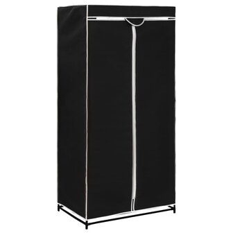 Kledingkasten 2 st 75x50x160 cm zwart 3