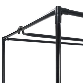 Kledingkasten 2 st 75x50x160 cm zwart 7