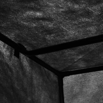 Kledingkasten 2 st 75x50x160 cm zwart 8