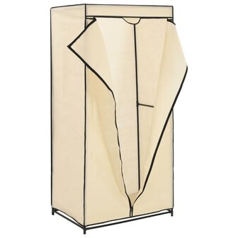Kledingkasten 2 st 75x50x160 cm cr&egrave;me 4