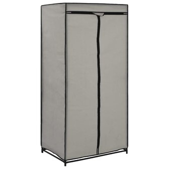 Kledingkasten 2 st 75x50x160 cm grijs 3