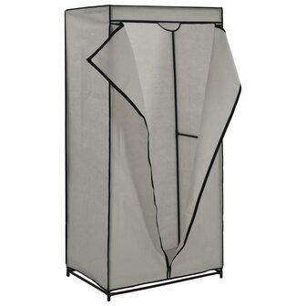 Kledingkasten 2 st 75x50x160 cm grijs 4