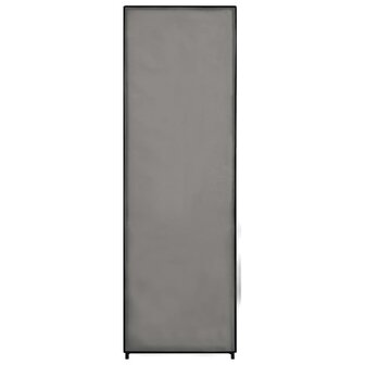 Kledingkast 87x49x159 cm stof grijs 6