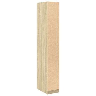 Kledingkast 30x50x200 cm bewerkt hout sonoma eikenkleurig 6