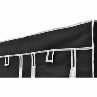 Kledingkast opvouwbaar 110x45x175 cm zwart  5