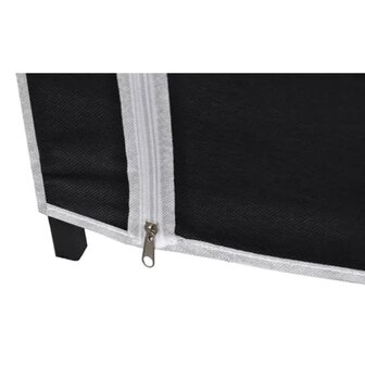 Kledingkast opvouwbaar 110x45x175 cm zwart  7