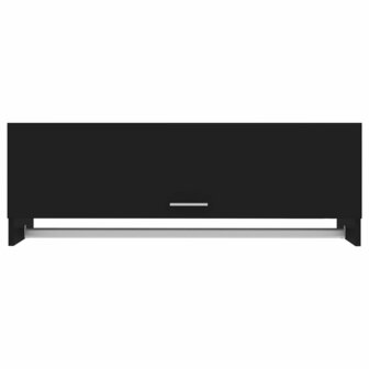 Kledingkast 100x32,5x35 cm bewerkt hout zwart 3