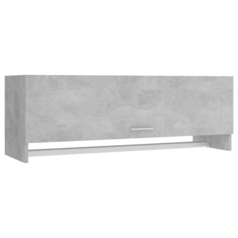 Kledingkast 100x32,5x35 cm bewerkt hout betongrijs 2