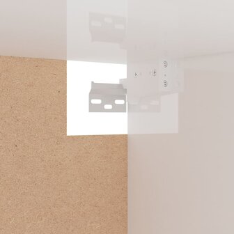 Kledingkast 100x32,5x35 cm bewerkt hout hoogglans wit 6