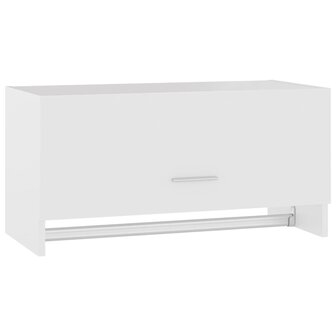 Kledingkast 70x32,5x35 cm bewerkt hout wit 2