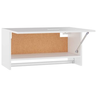 Kledingkast 70x32,5x35 cm bewerkt hout wit 7