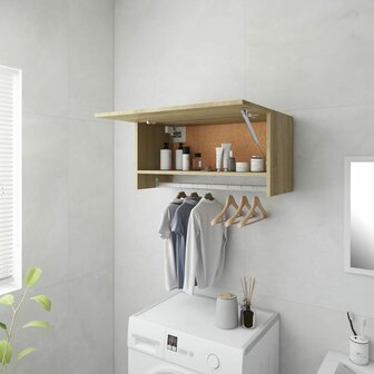 Kledingkast 70x32,5x35 cm bewerkt hout sonoma eikenkleurig 1