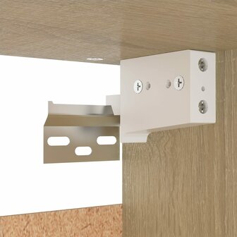Kledingkast 70x32,5x35 cm bewerkt hout sonoma eikenkleurig 8
