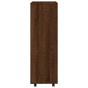 Kledingkast 80x40x110 cm bewerkt hout bruin eikenkleur 6