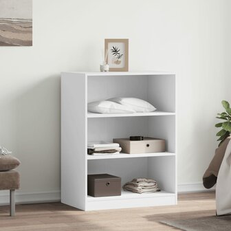 Kledingkast 77x48x102 cm bewerkt hout wit 3
