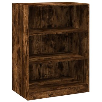 Kledingkast 77x48x102 cm bewerkt hout gerookt eikenkleurig 2