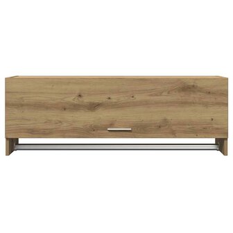 Kledingkast 100x32,5x35 cm bewerkt hout artisanaal eikenkleurig 4