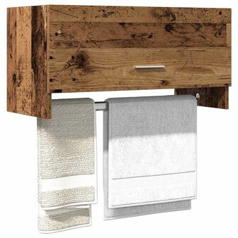 Kledingkast 70x32,5x35 cm bewerkt hout oud houtkleurig 1