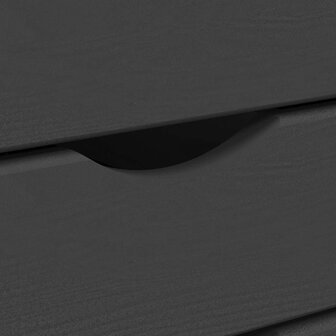 Ladekast MOSS verrijdbaar massief grenenhout grijs 8