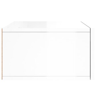 Nachtkastje wandgemonteerd 35x35x20 cm hoogglans wit 7