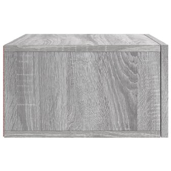 Nachtkastje wandgemonteerd 35x35x20 cm grijs sonoma eikenkleur 7