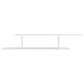 Tv-wandschap 125x18x23 cm bewerkt hout wit 5