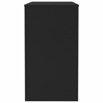 Bureau 90x40x72 cm bewerkt hout zwart 5