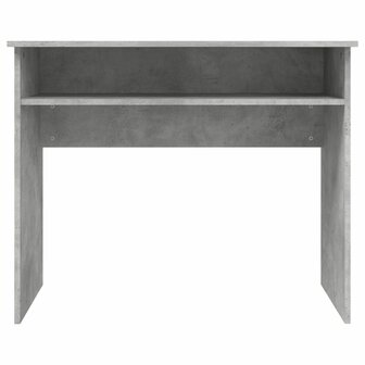 Bureau 90x50x74 cm bewerkt hout betongrijs 4