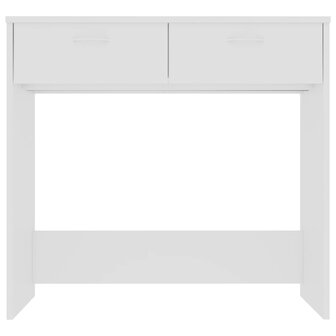 Bureau 80x40x75 cm bewerkt hout wit 3