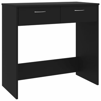 Bureau 80x40x75 cm bewerkt hout zwart 2