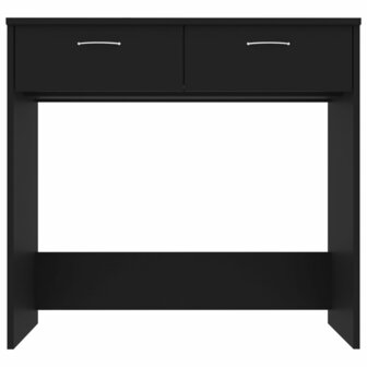 Bureau 80x40x75 cm bewerkt hout zwart 3