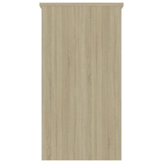 Bureau 80x40x75 cm bewerkt hout sonoma eikenkleurig 4