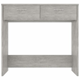 Bureau 80x40x75 cm bewerkt hout betongrijs 3
