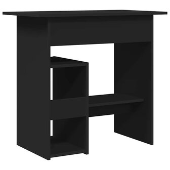 Bureau 80x45x74 cm bewerkt hout zwart 6