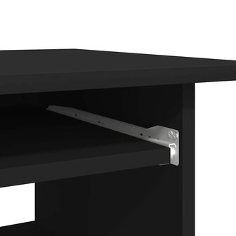 Bureau 80x45x74 cm bewerkt hout zwart 8