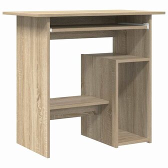 Bureau 80x45x74 cm bewerkt hout sonoma eikenkleurig 2