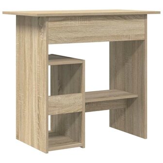 Bureau 80x45x74 cm bewerkt hout sonoma eikenkleurig 6