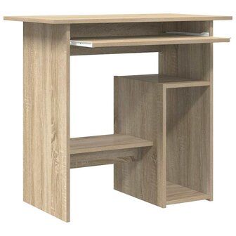Bureau 80x45x74 cm bewerkt hout sonoma eikenkleurig 7