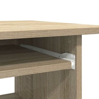 Bureau 80x45x74 cm bewerkt hout sonoma eikenkleurig 8