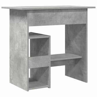 Bureau 80x45x74 cm bewerkt hout betongrijs 6