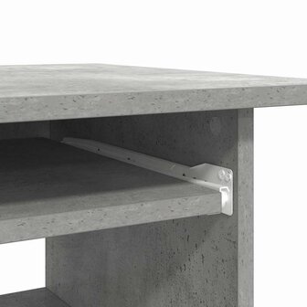 Bureau 80x45x74 cm bewerkt hout betongrijs 8