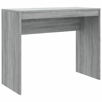 Bureau 90x40x72 cm bewerkt hout grijs sonoma eikenkleurig 2