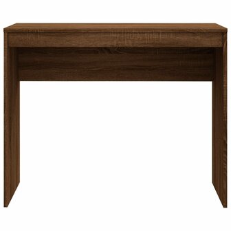 Bureau 90x40x72 cm bewerkt hout bruin eikenkleur 5