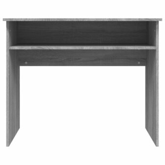 Bureau 90x50x74 cm bewerkt hout grijs sonoma eikenkleurig	 4