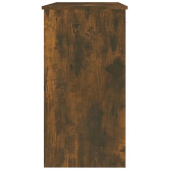 Bureau 80x40x75 cm bewerkt hout gerookt eikenkleurig 5