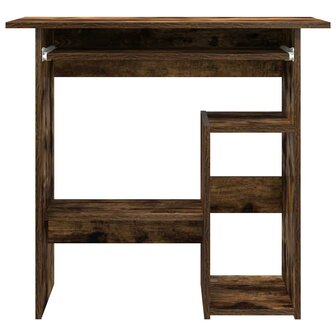 Bureau 80x45x74 cm bewerkt hout gerookt eikenkleurig 4